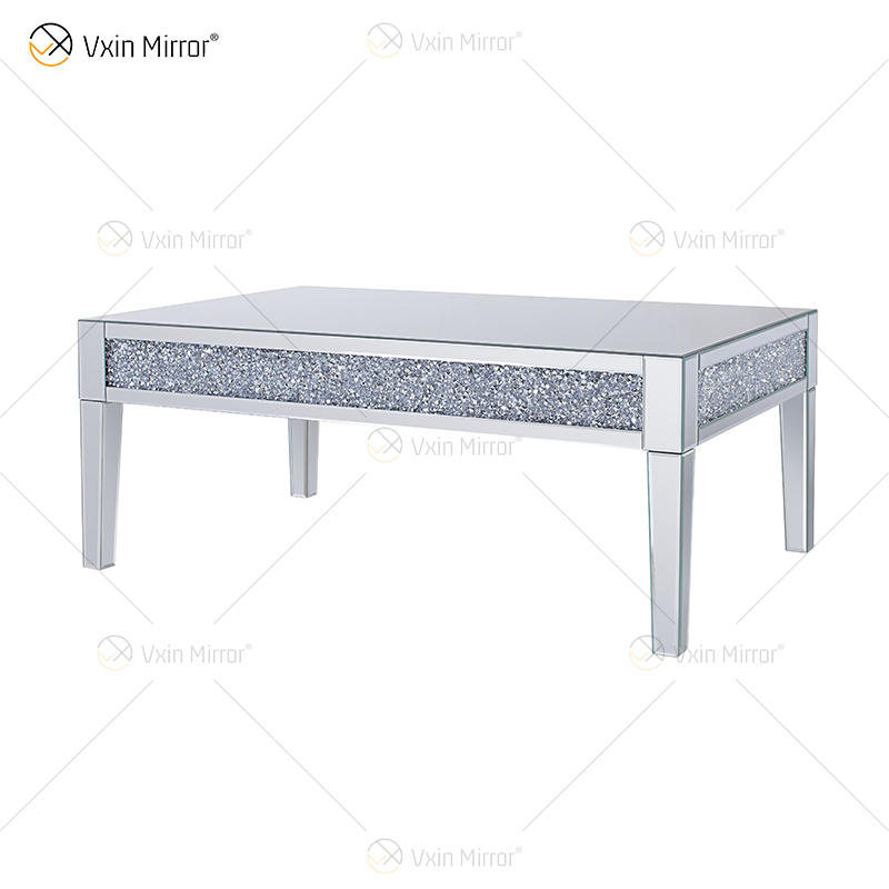 Vxin Customized Side Table WXF-170 Crushed Diamond Homemade Silver Couchtisch