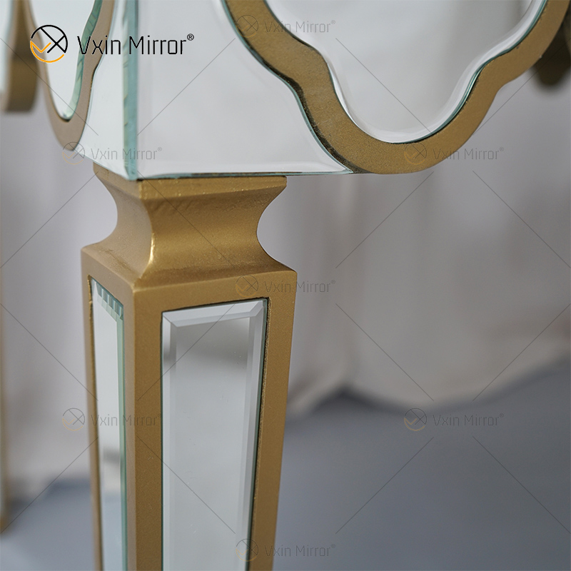 Facoty Supply Beistelltisch Luxus WXF-668 Selbstgemachter verspiegelter Couchtisch aus reinem Gold