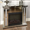 Modern Home Decor Luxury Crushed Diamond Crystal Mirror Kamin mit Heizung in den Wohnzimmermöbeln WXWF-1098