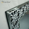 Manufaktur Eleganter WXM-1095 Moderner Wohnkultur-Silber-dekorativer Wand-Kristallspiegel