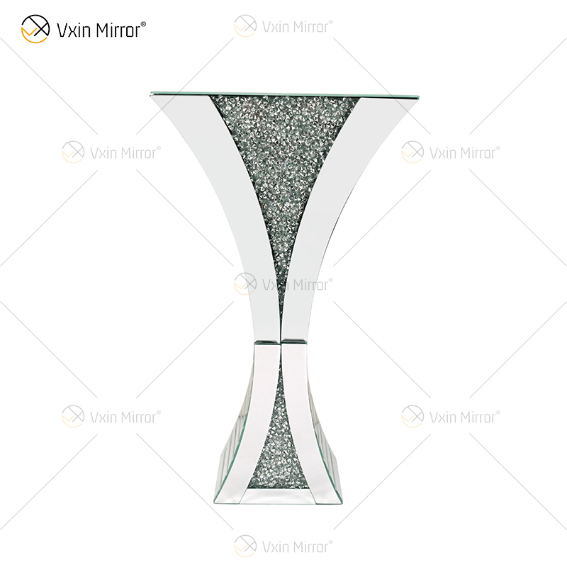 Dekorative Glanzvase Atemberaubende handgefertigte Crushed Diamond Glashausdekoration Tischdekoration Moderne Raumdekoration WXMV-067
