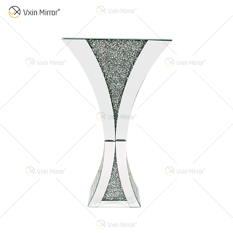 Dekorative Glanzvase Atemberaubende handgefertigte Crushed Diamond Glashausdekoration Tischdekoration Moderne Raumdekoration WXMV-067