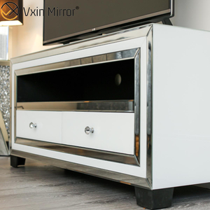 Vxin Spiegel WXWF-790 Möbel Modern Weiß Silber Glas TV Schrank steht