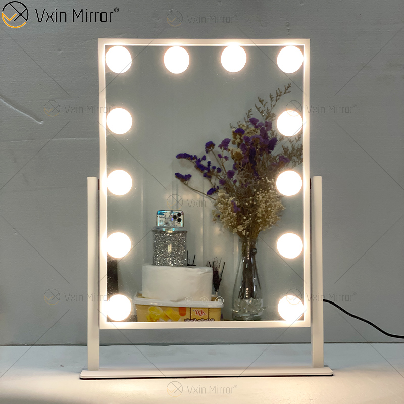 Ovaler dekorativer WXDL-122 Vanity Set Spiegel Hollywood Schminkspiegel mit LED-Licht für Schlafzimmer