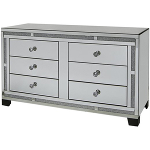 Günstige WXWF-691 Wohnzimmermöbel Spiegelschrank mit 6 Schubladen Silver Crush Diamond Cabinet