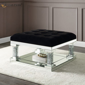 Moderner verspiegelter Couchtisch WXF-601 Sparkly Beistelltisch für Wohnzimmer Set mit Sofa für Set