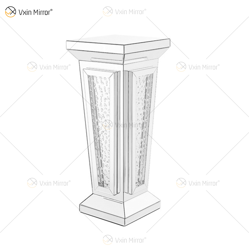 Benutzerdefinierte moderne gespiegelte Nachttisch Sofas Beistelltische für Wohnmöbel WXF-2122