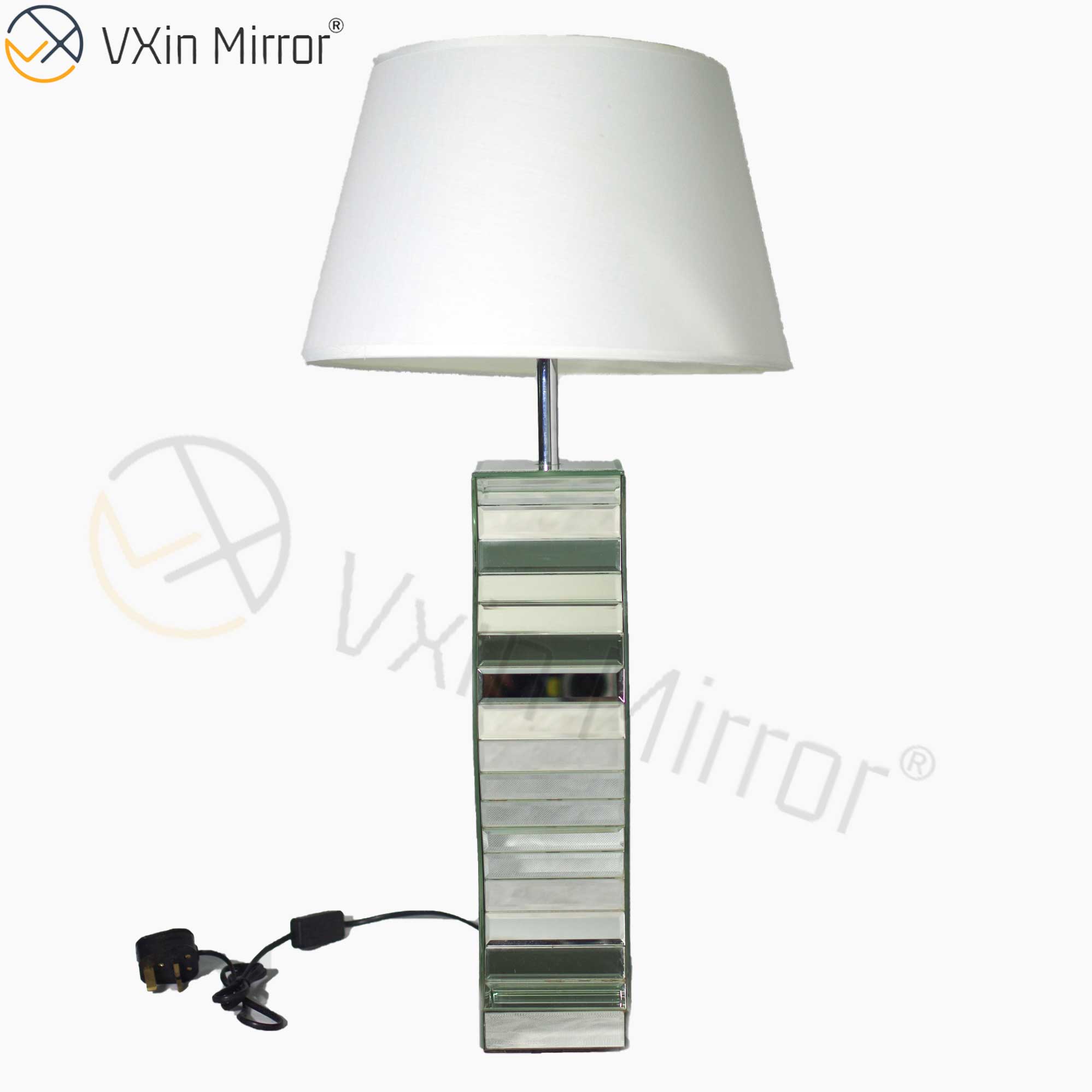 Vxin Mirror WXL-003 Moden Schlafzimmer Silber Tischlampe Spiegellampe