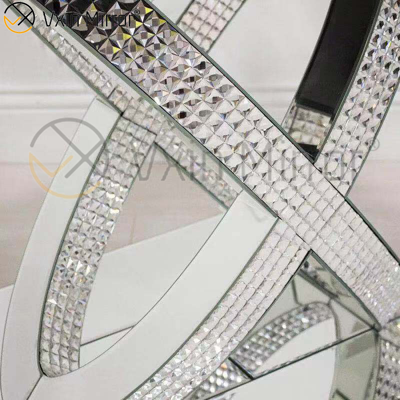 Moderner Beistelltisch Spiegelmöbel Beistelltisch Hotelflur verspiegelter Konsolentisch für Wohnzimmermöbel WXF-295