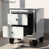 Hot Sale Home Weißglasmöbel 2 Schubladen Spiegelschrank Kommode WXF-786
