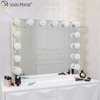 Venetian Dressing Styles VXin WXDL-107 Sparkle Silver Hollywood Mirror Switch Control mit 3 Farbbirnen