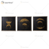 Luxusmöbel Vxin WXPA-014 Ayatul Kursi Wandkunst Metall Abstrakte Wandkunst Dekorative Malerei für Wohnzimmer Set zum Verkauf