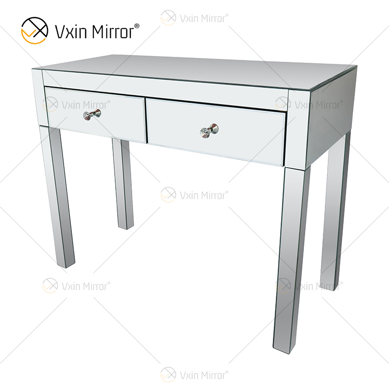 Hot Art Deco WXF-836 Silver Dressing verspiegelte Eckkommode mit 2 Schubladen