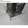Vxin Supply Gothic Style WXTL-79 Tischspiegellampe mit silbernem schwarzem Totenkopf und Lampenschirm für Hotel