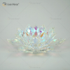 Zigaretten Zigarren Lotus Crystal Hotel Design Glas Aschenbecher handgefertigt für Couchtische