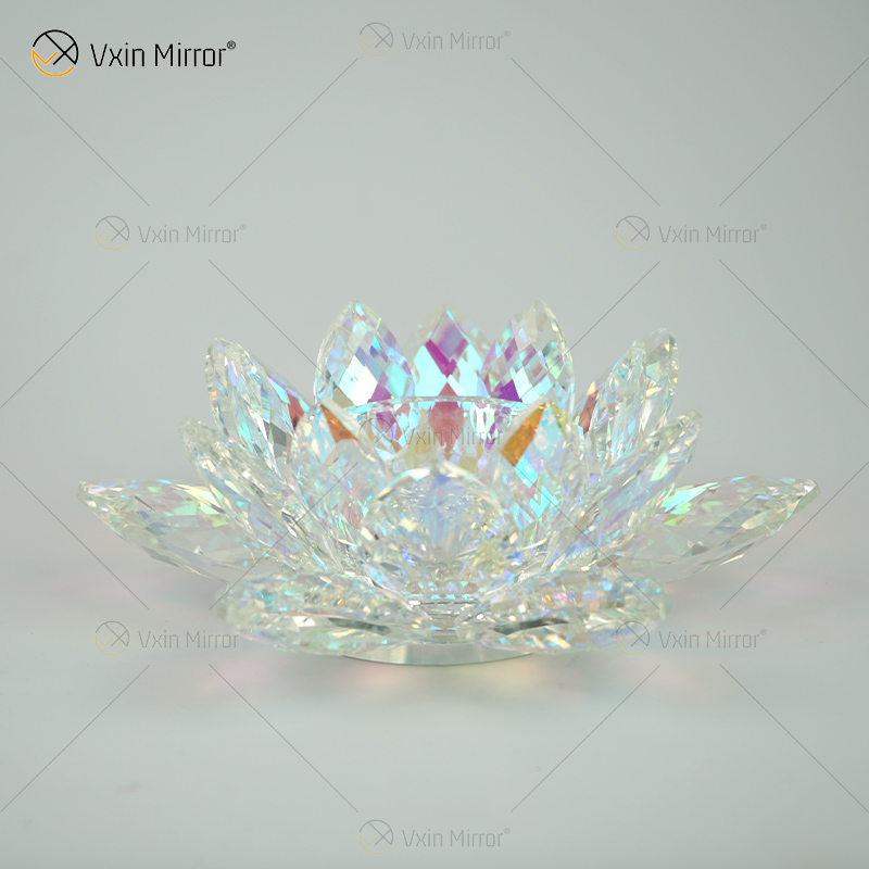 Zigaretten Zigarren Lotus Crystal Hotel Design Glas Aschenbecher handgefertigt für Couchtische