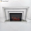 WXWF-1093 Floating Sparkle Crystal Diamonds Mirror Kamin mit Einsätzen in Hot Sell Customized