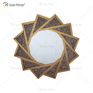 Heißer Verkauf VXin WXM-1779 Moderne Kristall Silber Crushed Diamond Wandbehang Spiegel