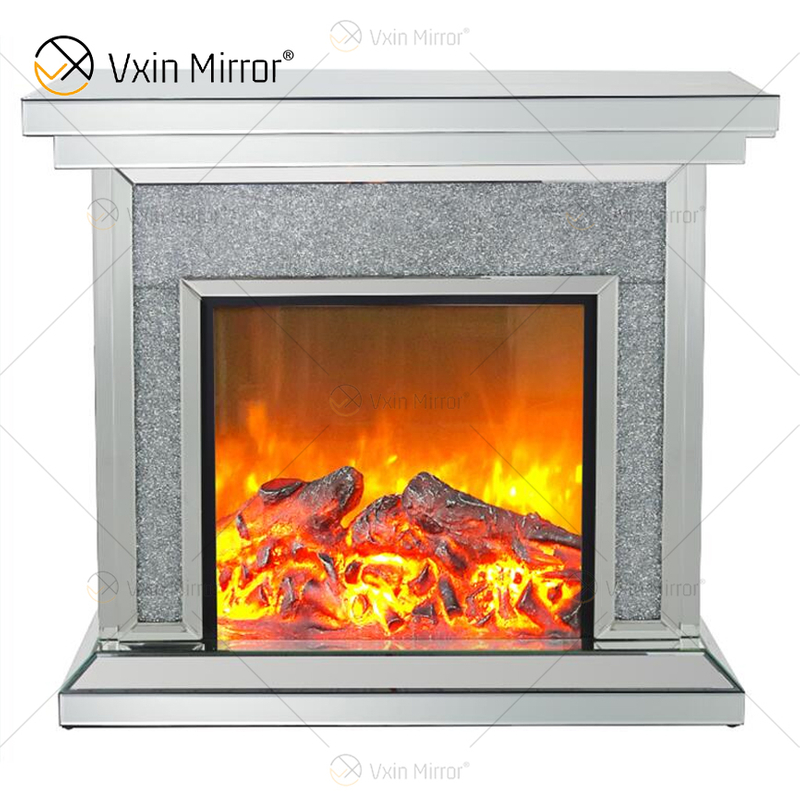 Heißer Verkauf Vxin Mirror WXWF-020 Crushed Diamond Mirror Kamin