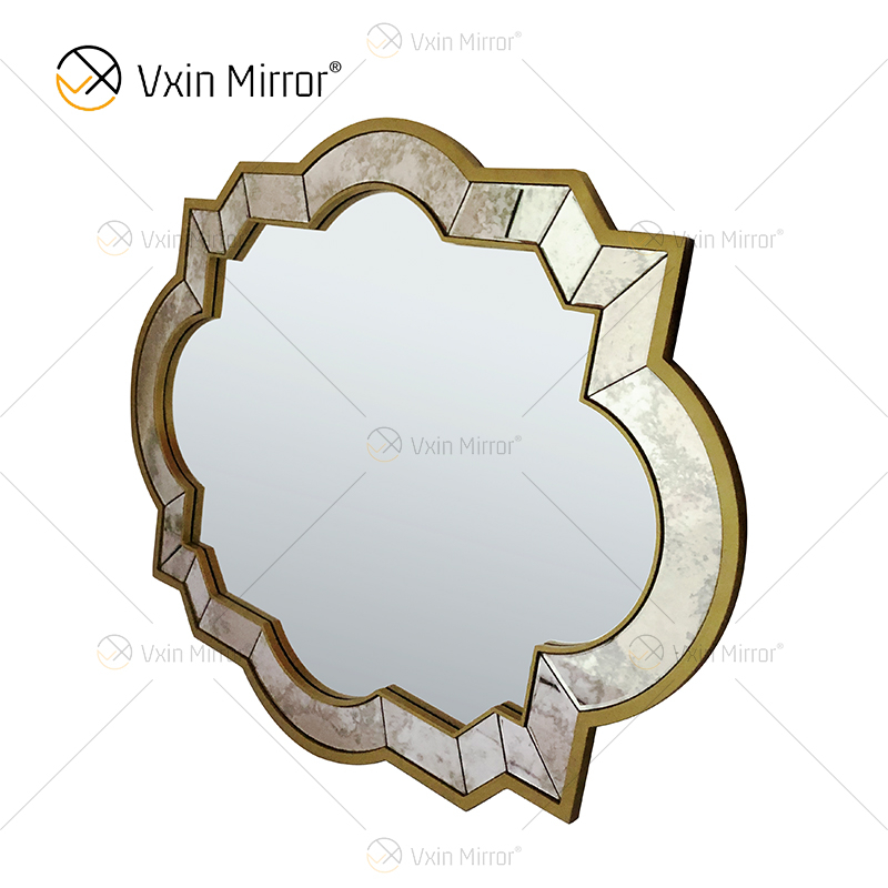 Golden Vxin WXM-1139 Einzigartige Wanddekoration Brauner Luxus-Wandspiegel