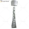 Schwarzer Rahmen WXFL-056 Wohnzimmer Elegantes Silber Moderne Kristall 3D Spiegel Stehlampe Spiegellampe