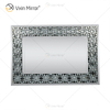 Manufaktur Eleganter WXM-1095 Moderner Wohnkultur-Silber-dekorativer Wand-Kristallspiegel