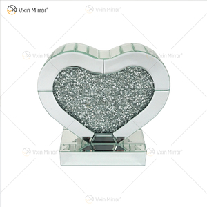 Home Decor Factory Supply Vxin Beistelltisch WXF-155 Silver Crushed Diamond Mirror Beistelltisch