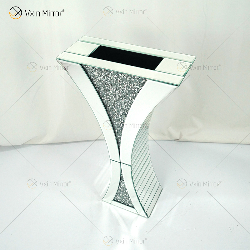 Dekorative Glanzvase Atemberaubende handgefertigte Crushed Diamond Glashausdekoration Tischdekoration Moderne Raumdekoration WXMV-067