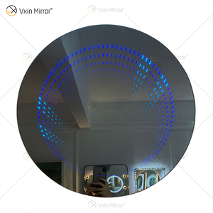 WXDL-114 LED-Fernbedienung 6-farbiges wasserdichtes Netzteil RGB-wandmontierter rahmenloser Lichttunnelspiegel