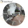 3D gebogener WXM-2147 Silberner runder Kristall-Wandspiegel