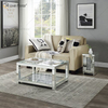 Vxin Sparkling Crushed Diamond verspiegelter Couchtisch Silber mit Diamanten für Wohnzimmer