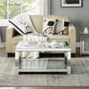 Vxin Sparkling Crushed Diamond verspiegelter Couchtisch Silber mit Diamanten für Wohnzimmer