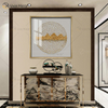 Special Design Vxin WXPA-016 Metallwandkunst-Dekor-Ausgangsdekoration-Luxus-Wohnzimmer-Leinwanddruck für Home-Set zum Verkauf