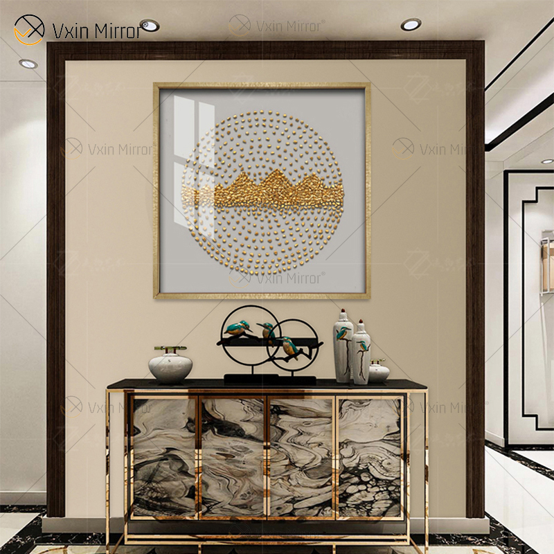 Special Design Vxin WXPA-016 Metallwandkunst-Dekor-Ausgangsdekoration-Luxus-Wohnzimmer-Leinwanddruck für Home-Set zum Verkauf