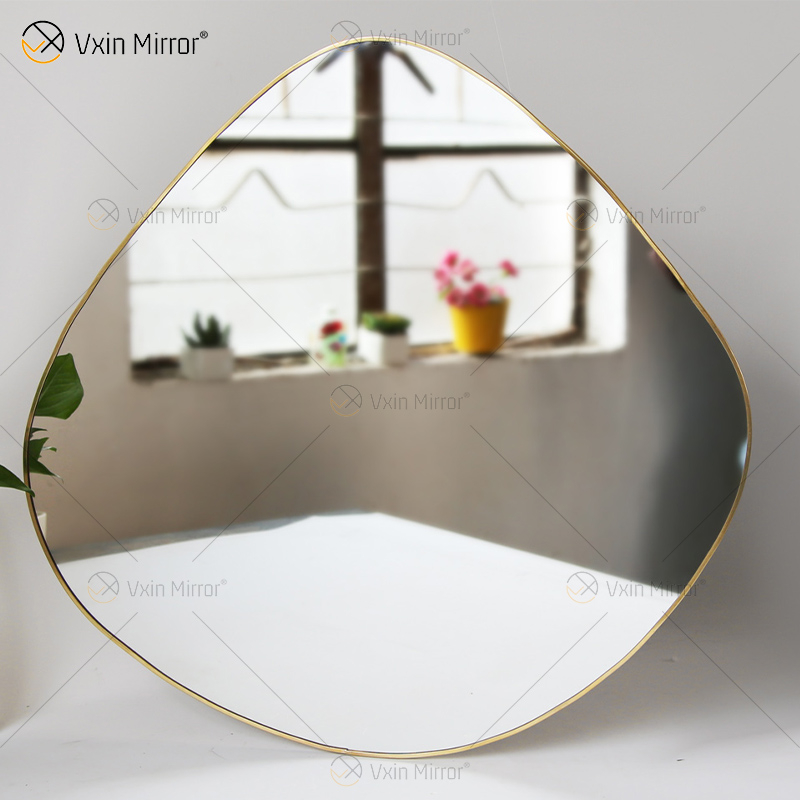 Golden Vxin Einzigartige Wanddekoration Gold Metallrahmen Dekorative Spiegel Luxus Einfacher und Stilvoller Wandspiegel