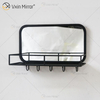 Vxin Factory Supply Silber Wanddekor Silber Metallregal Lagerregal Spiegel Rechteck Wandregal