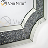 Großhandel Crushed Diamond Home Decor Wohnzimmer Silber Wandspiegel WXM-1017