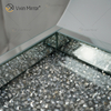 Factory Supply WXMT-016 Modernes Dekor Silber Crushed Diamond verspiegeltes rechteckiges Tablett