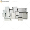 Factory Supply 3D Wandspiegel Aufkleber Design WXM-1129 Silber Fancy Wall Wooden Dressing Mirror