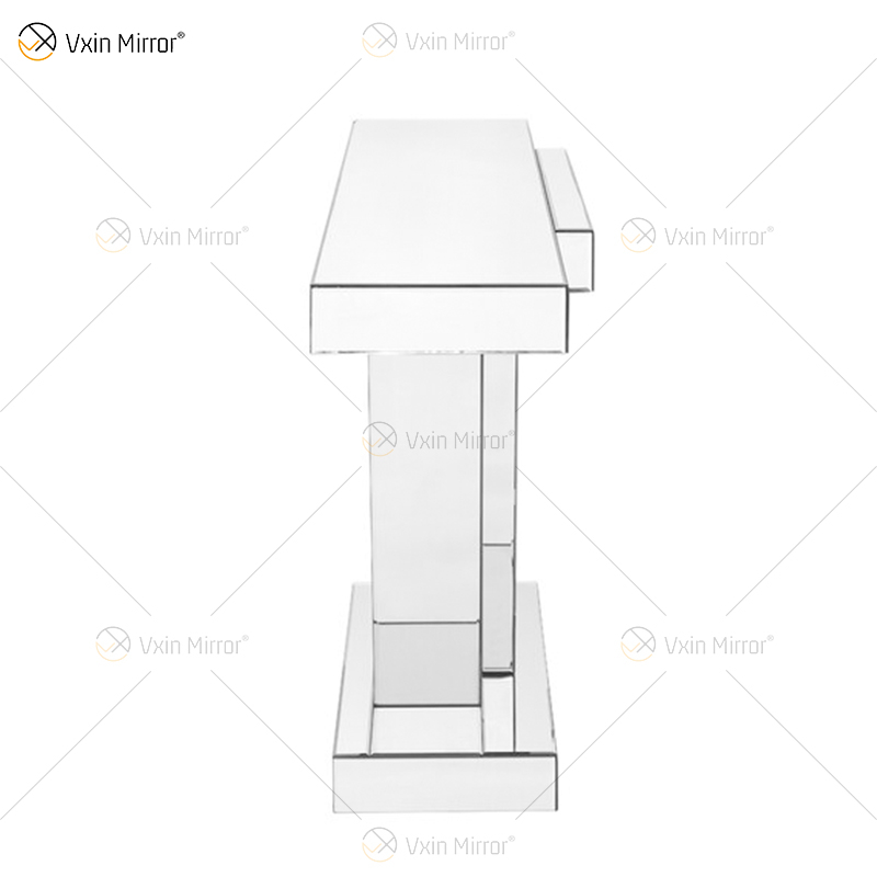 Hochwertiger Großhandel verspiegelter Konsolentisch Crushed Diamond Crystal Hallway Entryway Table Console
