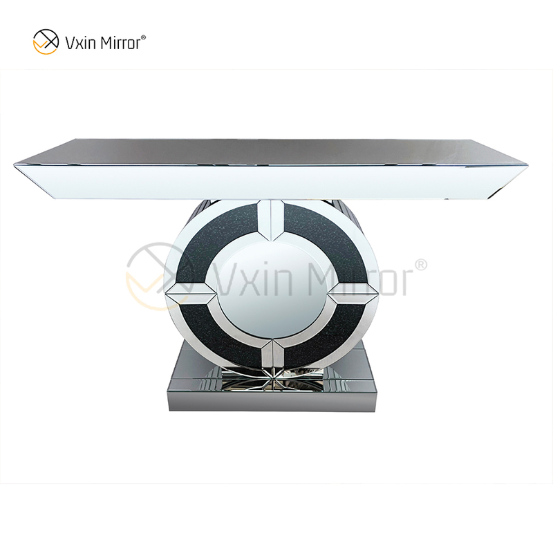 Neu eingetroffene Werksversorgung Vxin Modern Black Diamond verspiegelter Kristall-Konsolentisch