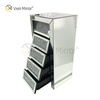 Vxin Mirror Silver Crushed WXWF-707 Diamon Nightstand Bevel Nachttisch mit 5 Schubladen verspiegelter Nachttisch