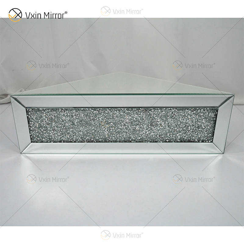Vxin Factory Supply WXF-152 Silbernes Wanddekor Silbernes Crushed Diamond Spiegelwandregal