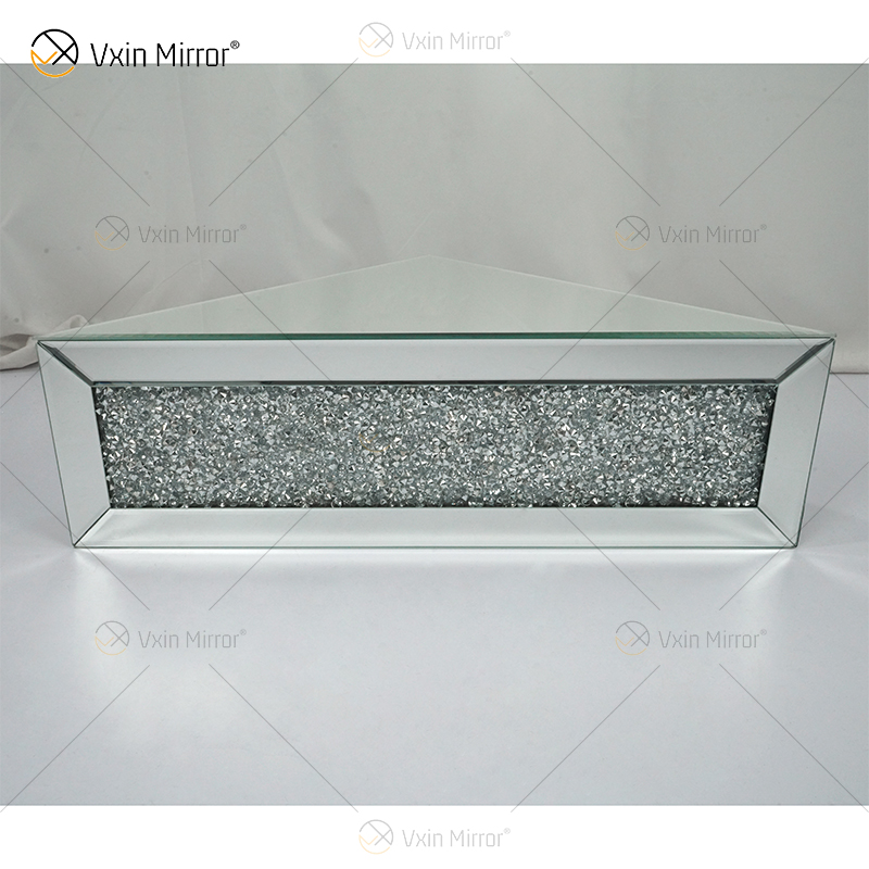 Vxin Factory Supply WXF-152 Silbernes Wanddekor Silbernes Crushed Diamond Spiegelwandregal