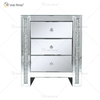 Vxin Mirror WXWF-718 Moderner Nachttisch mit 3 Schubladen, verspiegelt
