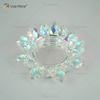 Zigaretten Zigarren Lotus Crystal Hotel Design Glas Aschenbecher handgefertigt für Couchtische