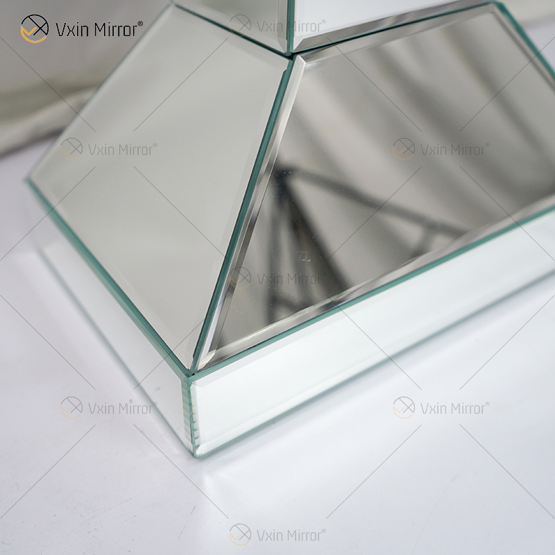 WXMV-066 Home Hotel Decor Indoor Silver Crushed Diamond verspiegelte Tischspiegelvase