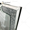 Rechteck VXin WXM-1760 Wanddekor Silber Crushed Diamond Wandbehang Spiegel