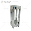 Günstige WXF-095 Neues Design Moderner runder Beistelltisch Wohnzimmer Silber Crushed Diamond Luxus Spiegel Beistelltisch