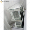 Luxusmöbel Diamond Silver Mirrored Glass Rectangle Couchtisch